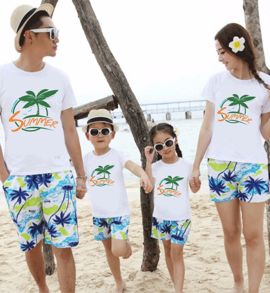 dong phuc gia dinh di du lich