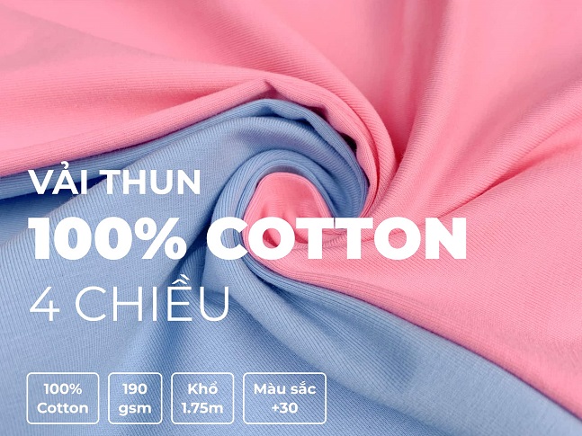 vai thun 100% Cotton